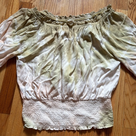 Mystree Tie Dye Off the Shoulder Top - Picture 3 of 6